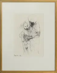 Zdzisław Beksiński, Bez tytułu, 1989, tusz pióro, papier