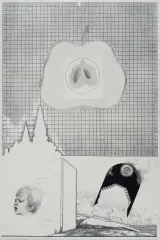 Andrzej Kabała, Z drugiej ojczyzny, 1973, litografia, papier