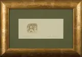 Adam Kwaśny, Kompozycja świąteczna, akwaforta, papier