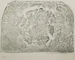 Andrzej Urbanowicz, Bez tytułu, 1963, monotypia, papier