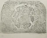 Andrzej Urbanowicz, Bez tytułu, 1963, monotypia, papier