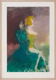 Alicja Wahl, Dwie, 1997, pastel, papier