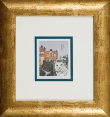 Black & White by Marian Paweł Bocianowski, 1997, akwaforta barwna, papier, sold Oct 2010