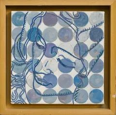 Andrzej Dudziński, Mandala, 1992, olej, płótno