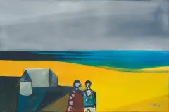 Roman Lasa, Plaża, 2010, olej, płótno