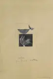 Alfons Mazurkiewicz, Ilustracja do miesięcznika Odra, collage, papier
