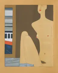 Jerzy Nowosielski, Akt, 1997, serigrafia barwna, papier