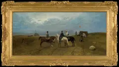 Antoni Piotrowski, WOJSKA ROSYJSKIE NAD DUNAJEM, 1880, olej, płótno
