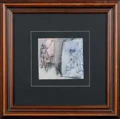Tadeusz Kantor, Bez tytułu, tusz pióro, pastel, gwasz, papier