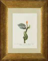 Adam Kwaśny, Dworek Chopina, 1995, akwaforta, druk wypukły suchy, papier