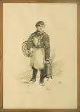 Józef Rapacki, Handlarz herbatą, litografia, papier