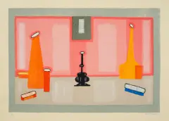Jerzy Nowosielski, Martwa natura, 1998, serigrafia barwna, papier