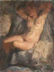 Lucjan Jagodzinski, AKT, 1944, olej, płótno