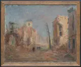 Eugeniusz Arct, NOWY ŚWIAT W ROKU 1945, olej, płótno