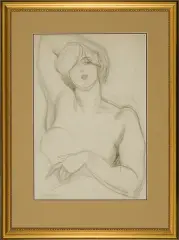 Henryk Berlewi, Akt, ołówek, papier kremowy