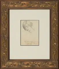Portret kobiety by Henryk Berlewi, 1919-1920, ołówek, papier kremowy, sold Jul 2010