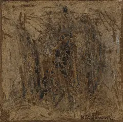 Bronisław Kierzkowski, Kompozycja, 1960, technika własna, papier