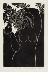 Stasys Krasauskas, Ewa, 1966, drzeworyt, papier