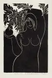 Stasys Krasauskas, Ewa, 1966, drzeworyt, papier