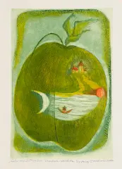Lato nad Bałtykiem by Andrzej Tadeusz Kotkowski, 2010, akwaforta, akwatinta barwna, papier, sold Jul 2010
