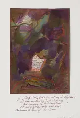 Sen Geroncjusza nr 57 by Jacek Walusiak, akwarela, gwasz, papier naklejony na tekturę, sold Jul 2010