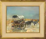 Rene Zimmermann, Wóz, olej, płótno
