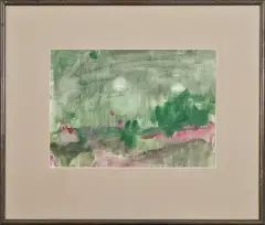 Barbara Jonscher, Pejzaż, akwarela, gwasz, papier