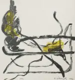Alina Ślesińska, KOMPOZYCJA, 1960, litografia barwna, papier
