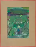 Pejzaż by Barbara Szubinska, collage, papier, offered Jun 2010