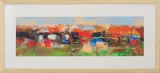 Krzysztof Rećko-Rapsa, Portowy pejzaż, 2009, akwarela, gwasz, tusz, papier