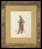 J. B. Beaugard zwany Thil, ŻOŁNIERZ NAPOLEOŃSKI, lata 20. XIX w., akwarela, papier