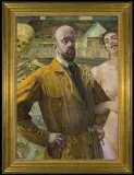 AUTOPORTRET – ŻYCIE I ŚMIERĆ by Jacek Malczewski, 1916, olej, płótno, offered Jun 2010