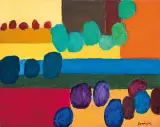 PEJZAŻ by Tadeusz Dominiku, 2009, olej, płótno, sold Jun 2010