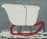 Bettina Bereś, IDZIE ZIMA, 2002, olej, płótno