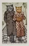 Marian Paweł Bocianowski, High Life, akwaforta barwna, papier