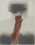 Halina Chrostowska, Ręce, 1974, ołówek, pastel, papier żeberkowy