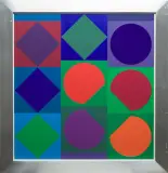 Planetary Folklor by Victor Vasarely, ok. 1963, serigrafia barwna, papier, offered May 2010