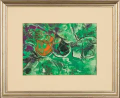 Alfred Lenica, Bez tytułu, ok. 1965, gwasz, papier