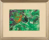 Bez tytułu by Alfred Lenica, ok. 1965, gwasz, papier, sold Apr 2010