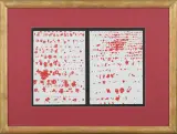 Znaki by Jan Tarasin, 1975, serigrafia barwna, papier, sold Apr 2010