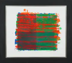 Leon Tarasewicz, Bez tytułu, 2002, serigrafia barwna, papier