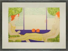 Léonor Fini, Kompozycja, litografia barwna, papier