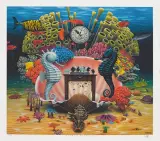 Partia na rafie by Jacek Yerka, 2006, giclée, papier, sold Mar 2010