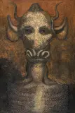 HERBIVORE by Jan Lebensztejn, 1974, akryl, płótno, sold Mar 2010