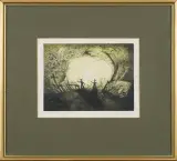 Stanislaw Stefan Jackowski, Smutny pejzaż, 1984, mezzotinta