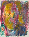 Jerzy Panek, Autoportret, 1998, pastel, papier