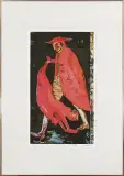Jacek Sroka, Restif de la Bretonne, 1995-1996, akwaforta, akwatinta barwna, papier,