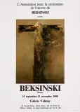 Plakat wystawy indywidualnej by Zdzisław Beksiński, 1988, offset barwny, papier, offered Jan 2010