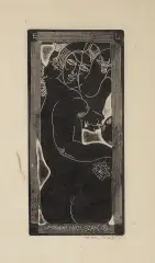 Stanisław Dawski, Ex libris Grzegorza Matuszaka, linoryt, bibułka
