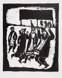 Z cyklu Judaica by Jerzy Duda-Gracz, 1964, drzeworyt, papier, sold Jan 2010